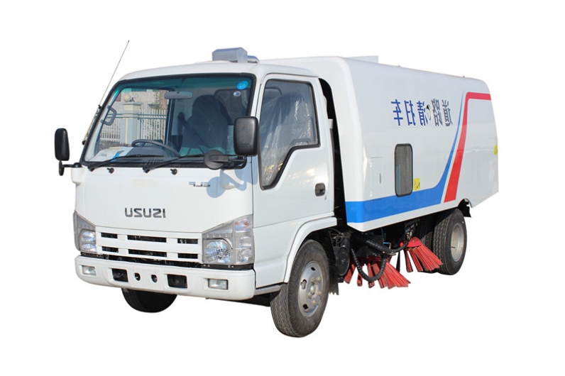 Isuzu brand 4x2 street road sweep truck sweeper sweeping vehicle for public roads