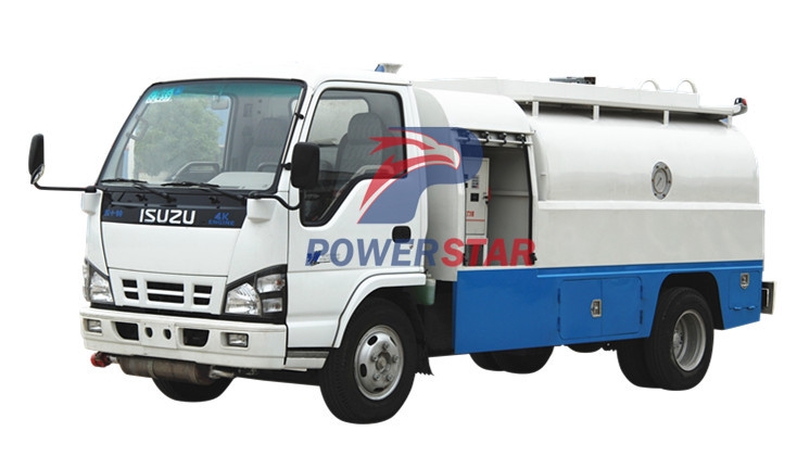 5000L Carbon Steel Fuel Tank Truck Isuzu for Diesel Oil Delivery