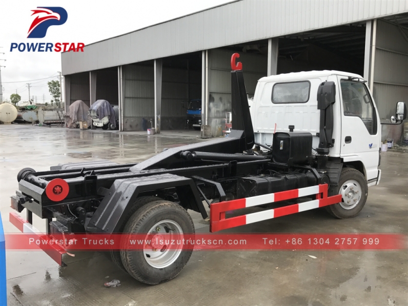 4*2 Japan brand Isuzu hook lift garbage truck for sale