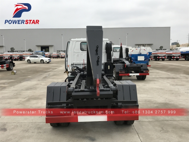 4*2 Japan brand Isuzu hook lift garbage truck for sale