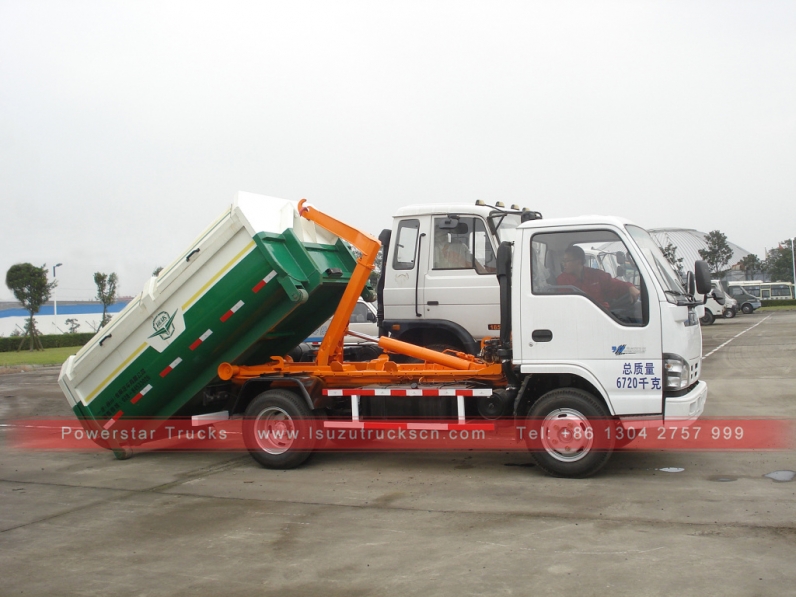 Swing Arm Garbage Truck Isuzu Arm Roll Garbage-Truck for sale