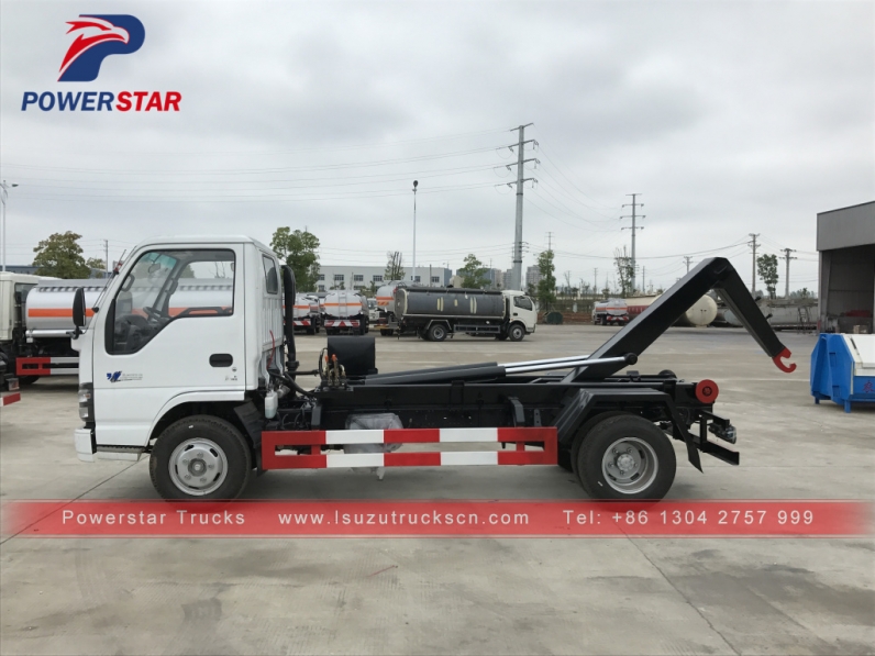 4*2 Japan brand Isuzu hook lift garbage truck for sale