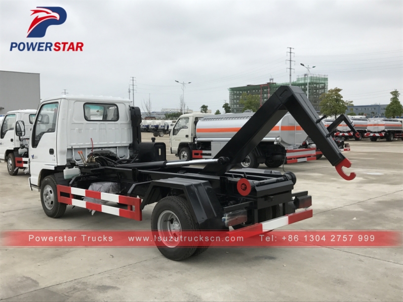 4*2 Japan brand Isuzu hook lift garbage truck for sale