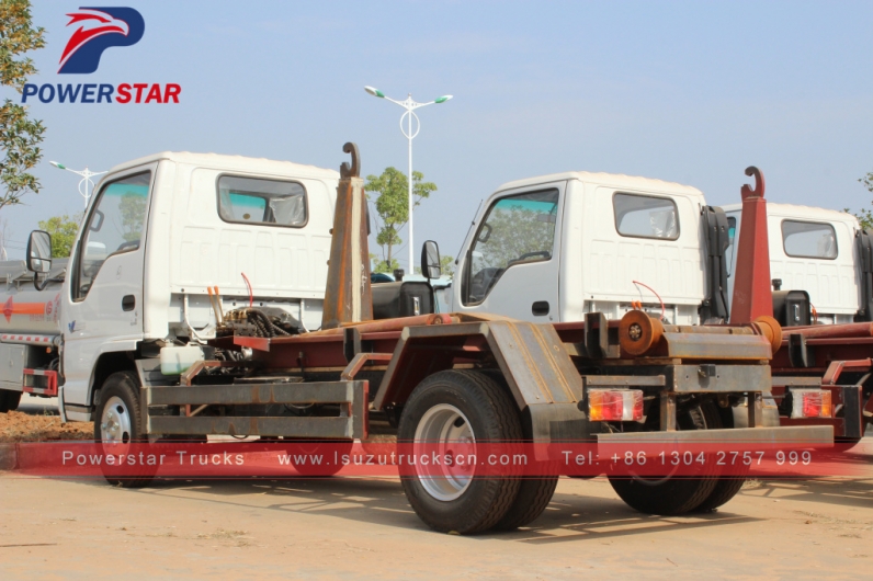 4*2 Japan brand Isuzu hook lift garbage truck for sale