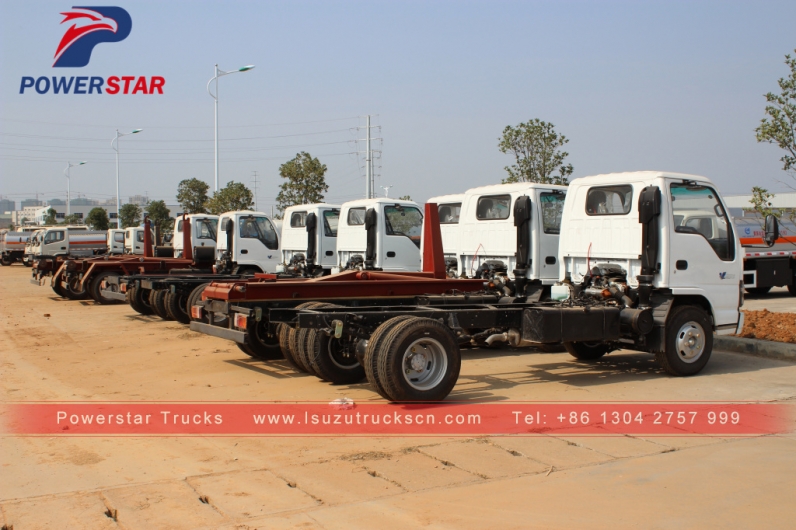 4*2 Japan brand Isuzu hook lift garbage truck for sale