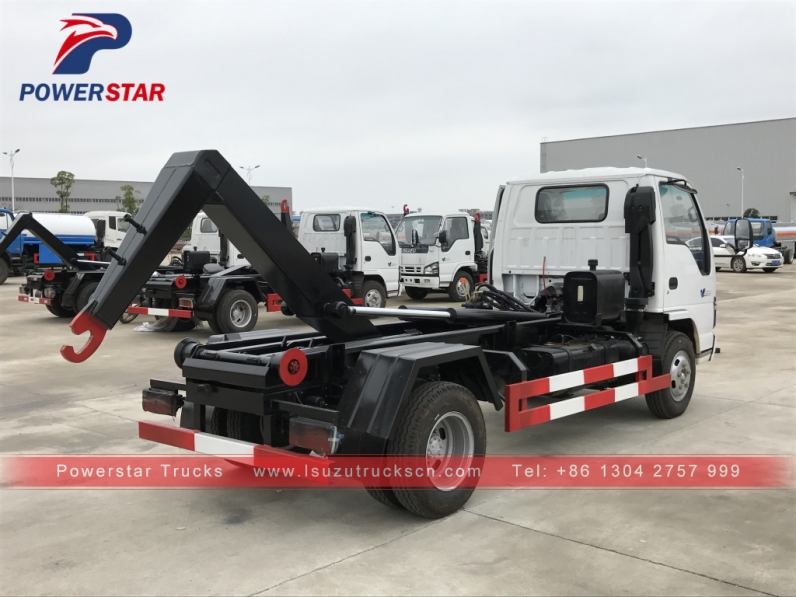 4*2 Japan brand Isuzu hook lift garbage truck for sale