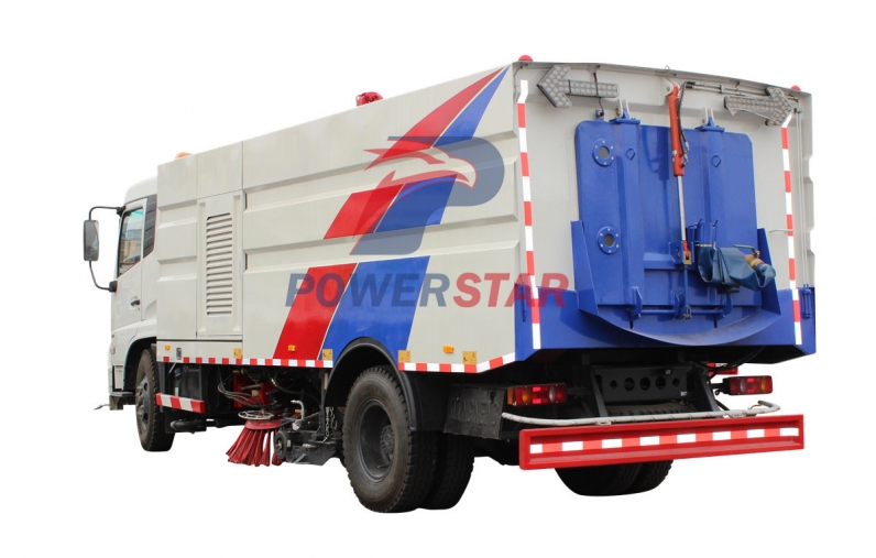 road cleaning sweeper truck