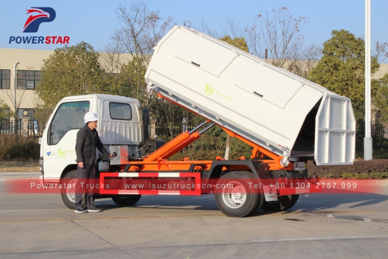 Japan hooklift garbage truck