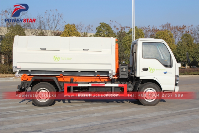 Japan hooklift garbage truck