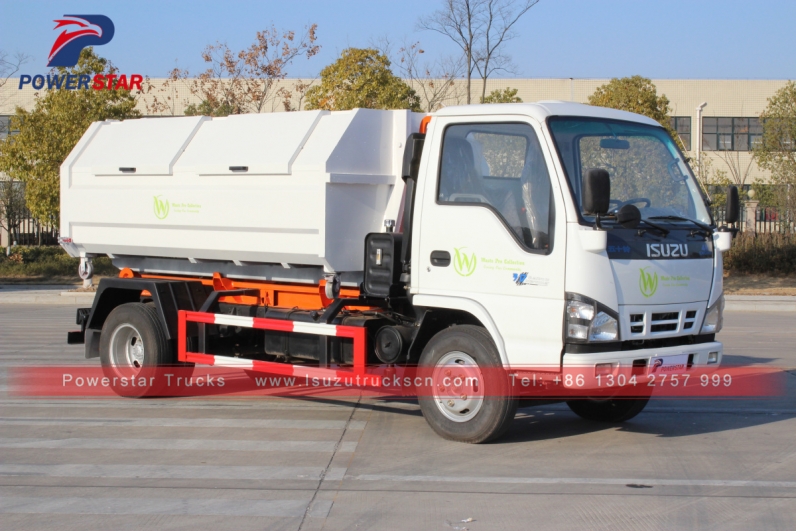 Japan hooklift garbage truck