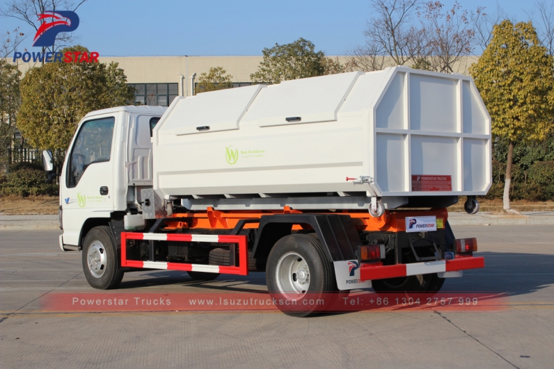 Japan hooklift garbage truck