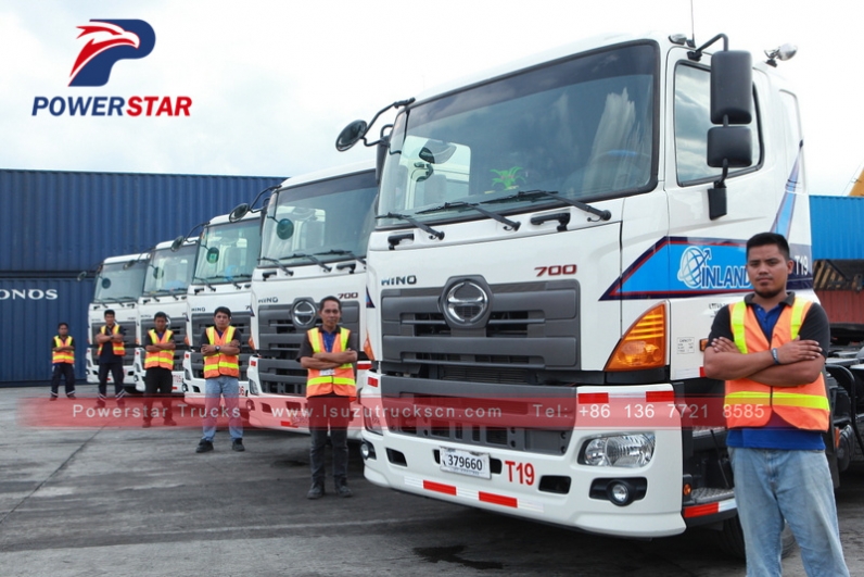 Philippines 6*4 HINO Prime Mover 10 Wheel 700 Tractor Head