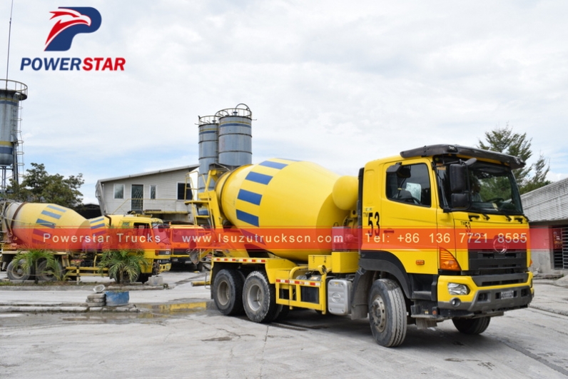 HINO agitator tank Different size concrete mixer truck for sale
