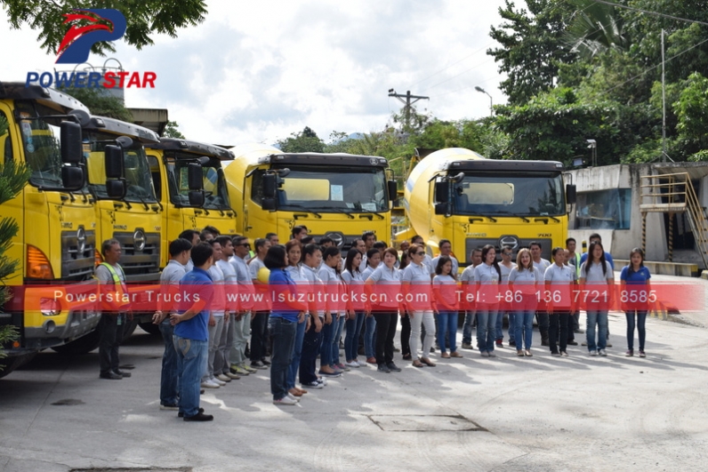HINO agitator tank Different size concrete mixer truck for sale