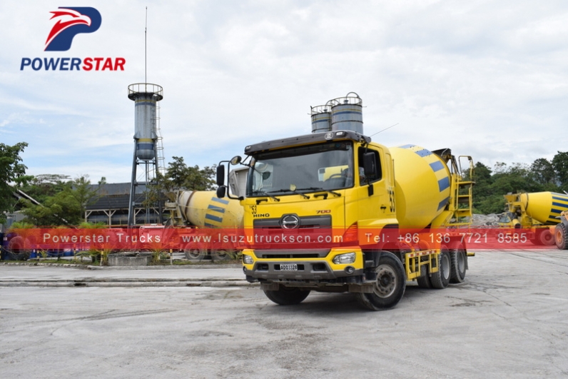 HINO agitator tank Different size concrete mixer truck for sale