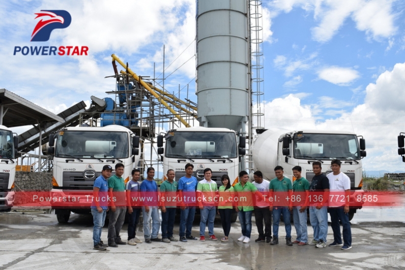 Philippines 10cbm 9cbm 8CBM hino concrete mixer truck for sale