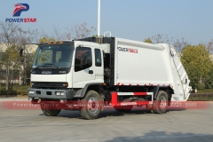 rubbish compactor trucks Isuzu industrial garbage compactor truck