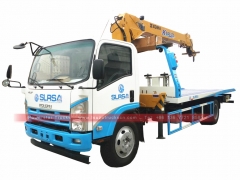 Japan Isuzu flat bed wrecker tow truck for sale