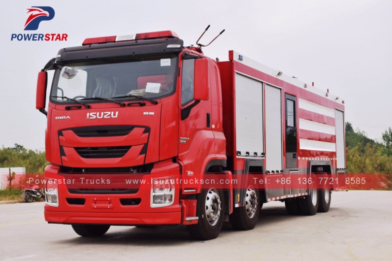 GIGA ISUZU Water/Foam/Dry Powder Monitor Fire Truck