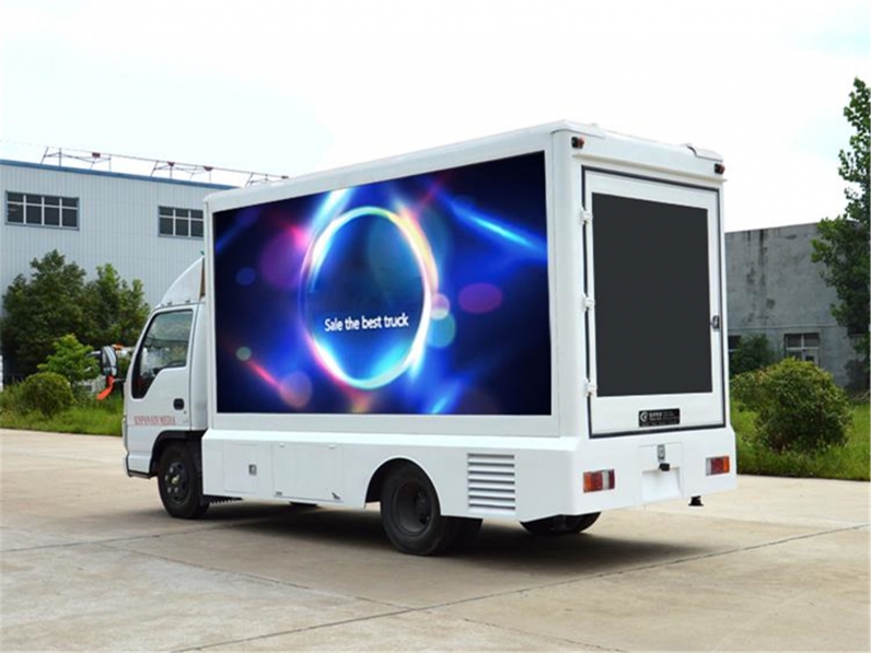 ISUZU Outdoor P8 advertising billboard tralier mobile led screen truck for sale