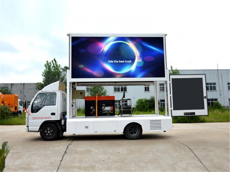 ISUZU Outdoor P8 advertising billboard tralier mobile led screen truck for sale