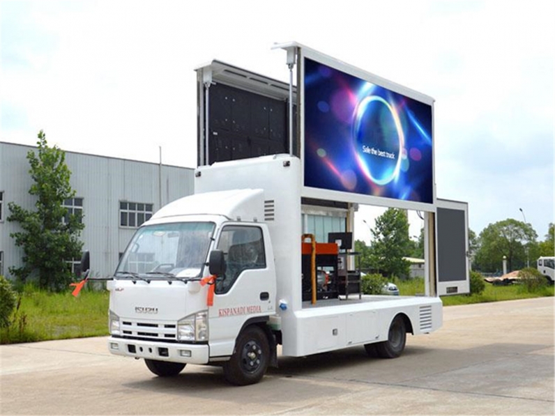 ISUZU Outdoor P8 advertising billboard tralier mobile led screen truck for sale