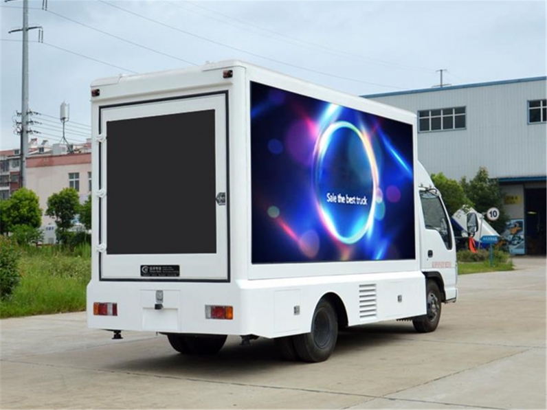 ISUZU Outdoor P8 advertising billboard tralier mobile led screen truck for sale