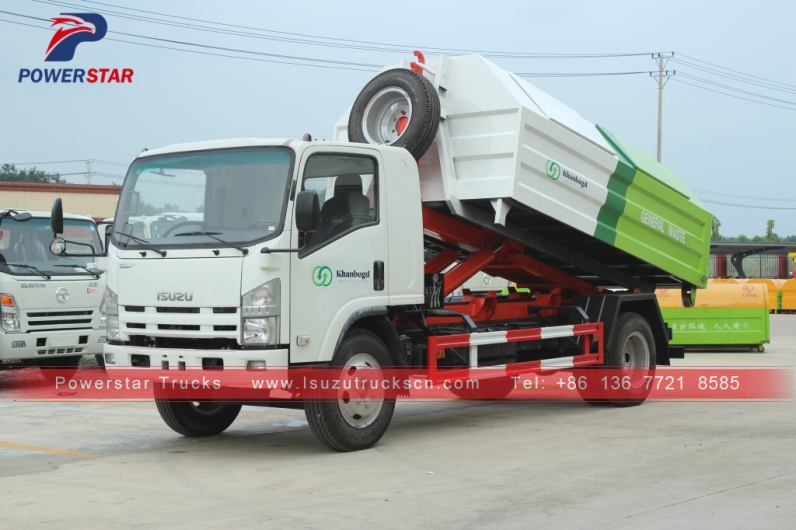 Mongolia Hooklift Refuse Collection Garbage Truck