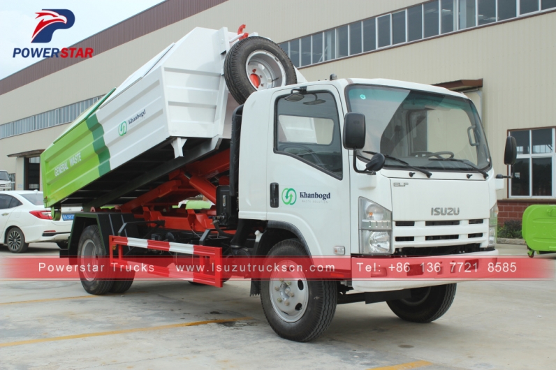 Mongolia Hooklift Refuse Collection Garbage Truck