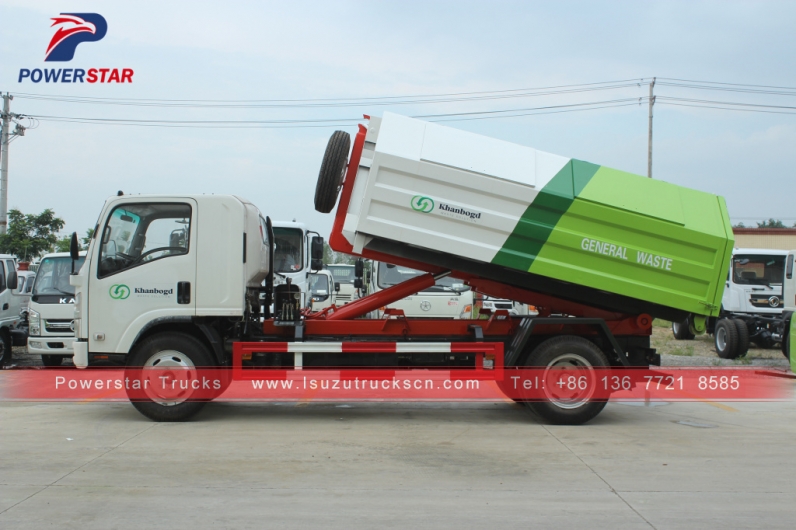 Mongolia Hooklift Refuse Collection Garbage Truck