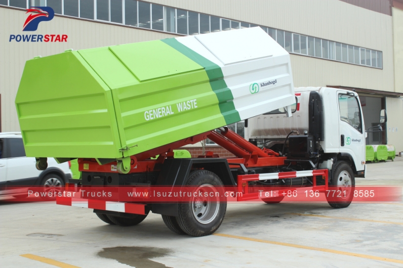 Mongolia Hooklift Refuse Collection Garbage Truck