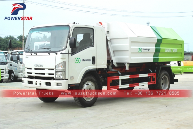 Mongolia Hooklift Refuse Collection Garbage Truck