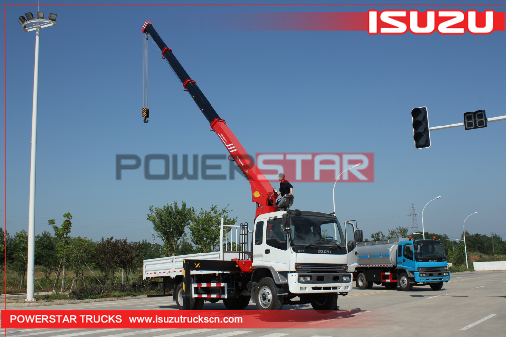 Myanmar Isuzu FTR Boom truck crane