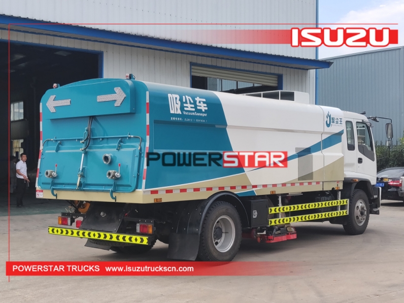 ISUZU cleaning garbage truck sweeper road vacuum cleaners