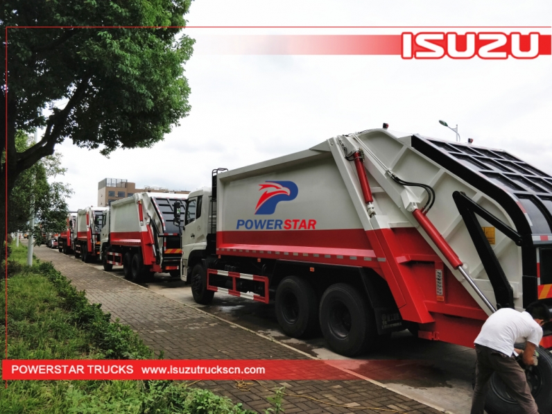 Japan ISUZU Refuse Garbage Trucks GIGA Waste Disposal Vehicles,