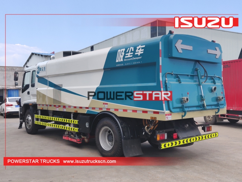 ISUZU cleaning garbage truck sweeper road vacuum cleaners