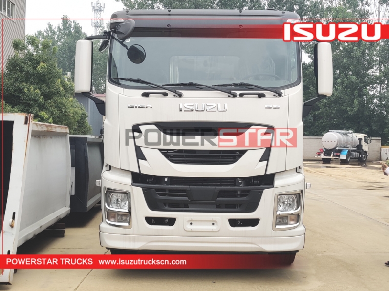 Rear Load Garbage Trucks ISUZU GIGA Hydraulic Garbage Compactor Vehicle
