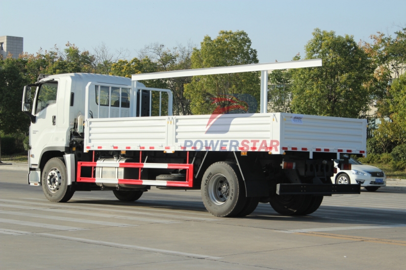 ISUZU GIGA Iron Wood Structure Dropside Lorry Truck for sale