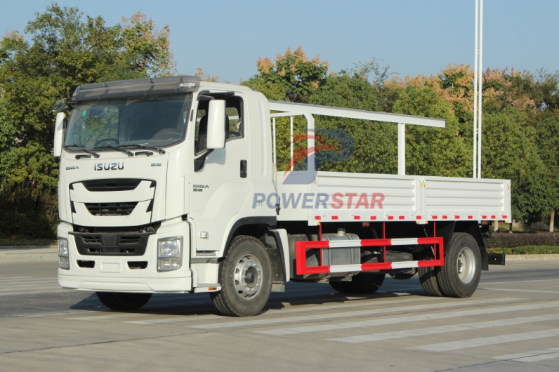 ISUZU GIGA Iron Wood Structure Dropside Lorry Truck for sale