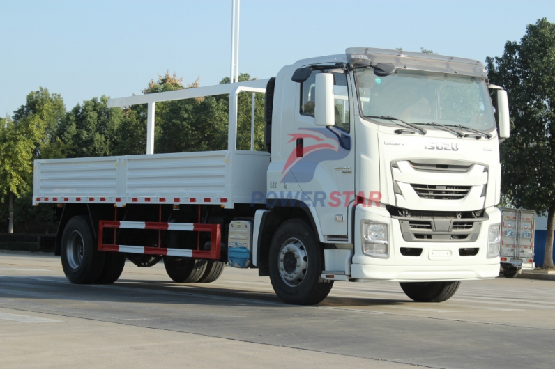ISUZU GIGA Iron Wood Structure Dropside Lorry Truck for sale