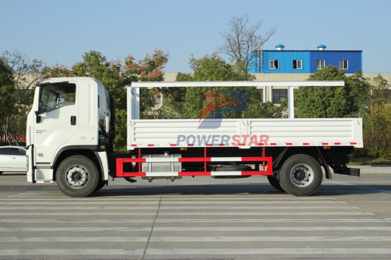 ISUZU GIGA Iron Wood Structure Dropside Lorry Truck for sale