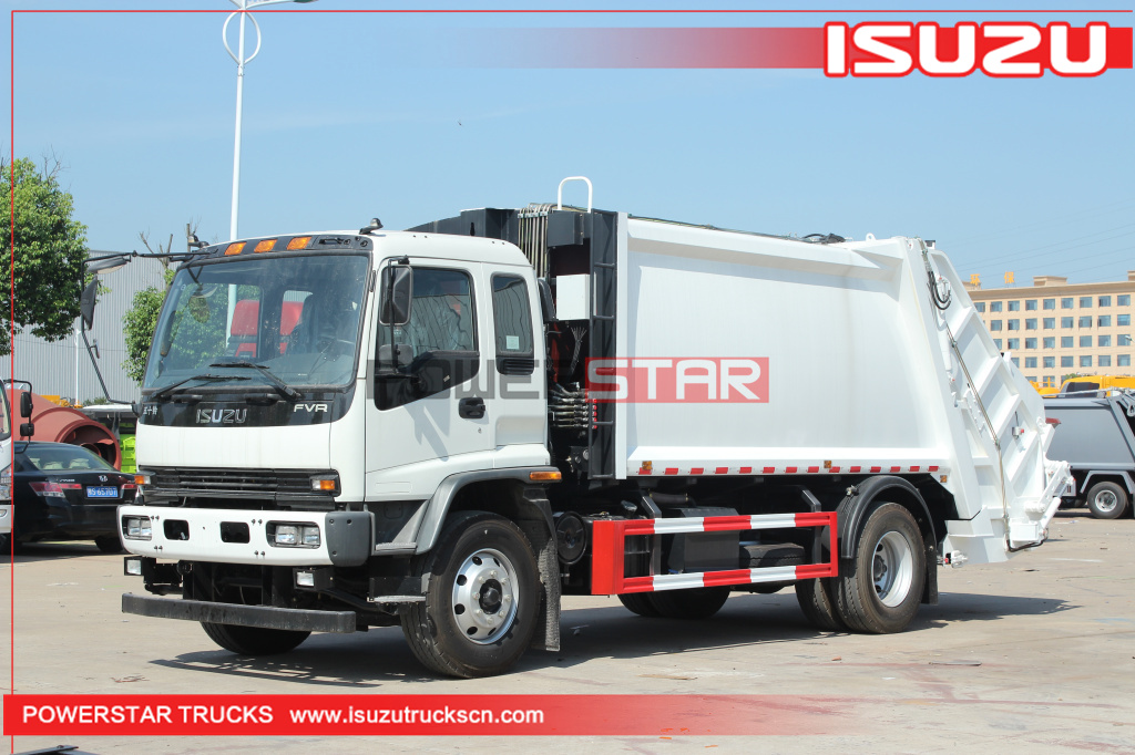 Garbage transportation Isuzu Trash Truck Garbage Compactor supplier