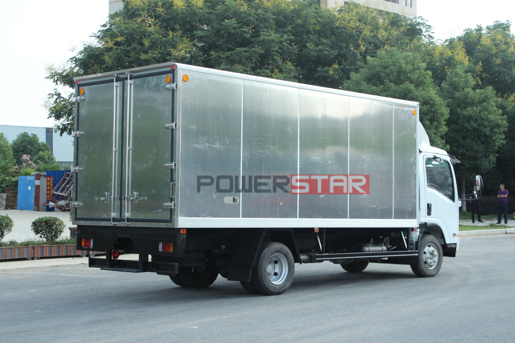 Download Hot Selling Hauling Truck Isuzu Elf Aluminum Van Box Cargo Lorry Trucks In China Powerstar Trucks