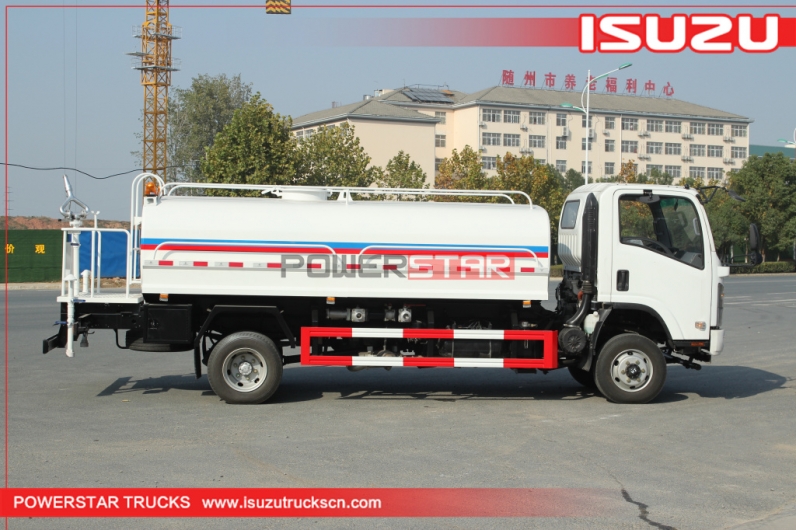 Manufacturer 4X2 ISUZU 8CBM Stainless Steel Drinkable Potable Water Truck