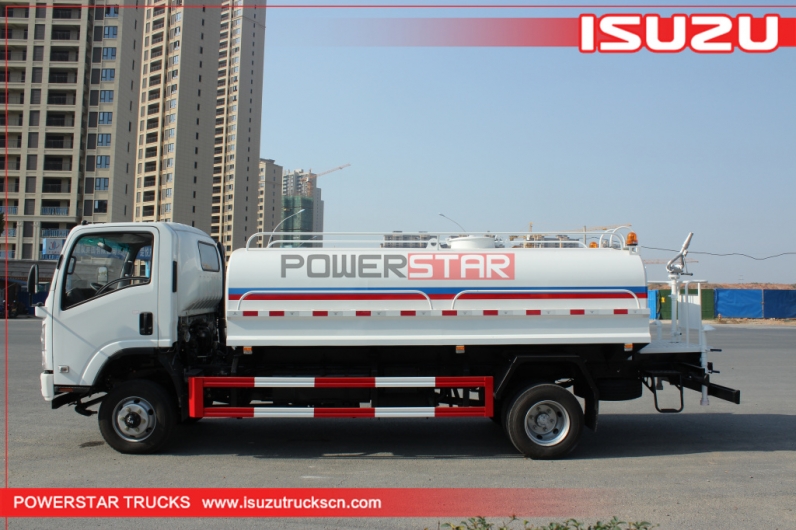 Manufacturer 4X2 ISUZU 8CBM Stainless Steel Drinkable Potable Water Truck