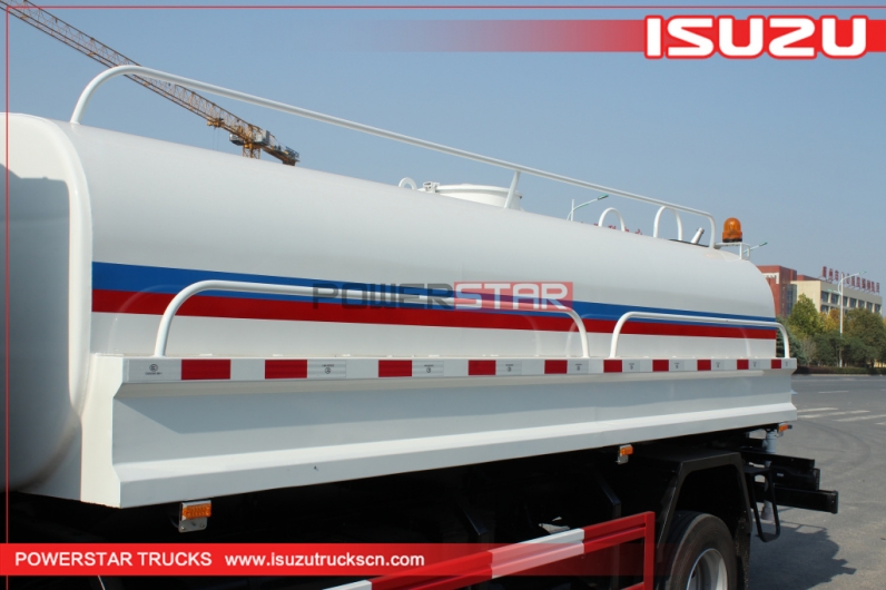 Manufacturer 4X2 ISUZU 8CBM Stainless Steel Drinkable Potable Water Truck