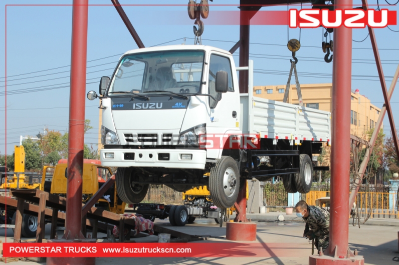 Philippines ISUZU 600P NKR ELF 4WD 4X4 Flatbed Cargo Lorry Trucks