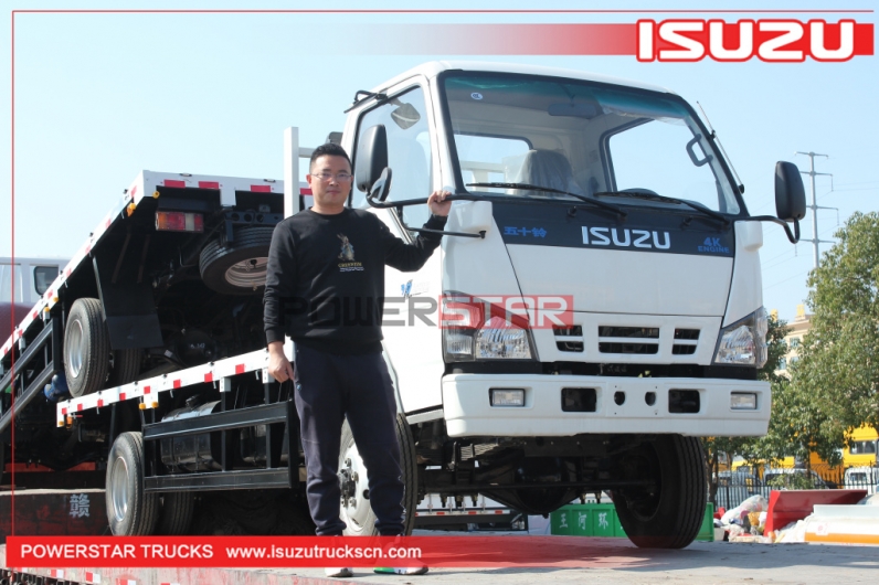 Philippines ISUZU 600P NKR ELF 4WD 4X4 Flatbed Cargo Lorry Trucks