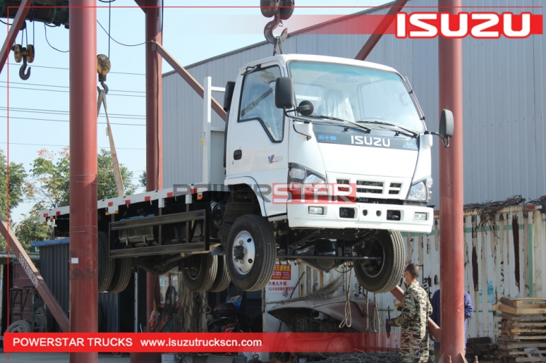 Philippines ISUZU 600P NKR ELF 4WD 4X4 Flatbed Cargo Lorry Trucks