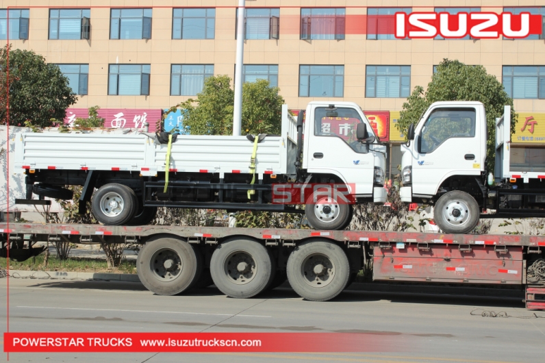 Philippines ISUZU 600P NKR ELF 4WD 4X4 Flatbed Cargo Lorry Trucks